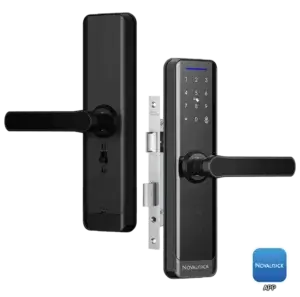 Novalock NDM 823B smart lock for Airbnb, providing reliable security with RIFD card and password access.