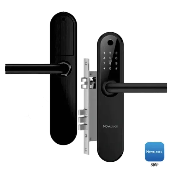 NDM 929 Novalock NDM 929 smart door lock with multiple unlock methods for residential and commercial properties.