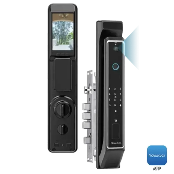 NDM 9802-V Smart Lock Novalock NDM 9802-V Smart Lock high-security smart lock with fingerprint, RFID card, password and mobile app control for homes and businesses in Malaysia.