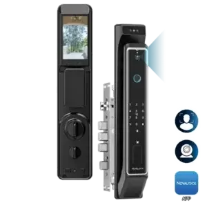 Novalock NDM 9802-VPRO smart lock high-security smart lock with 3D face recognition, fingerprint, password, RFID card, and mobile app control for homes and businesses in Malaysia.