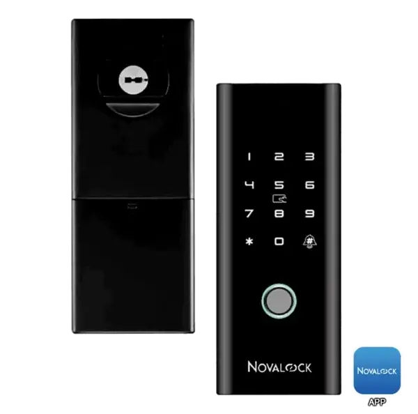NDR 905-G Novalock NDR 905-G smart lock with secure fingerprint and password entry.