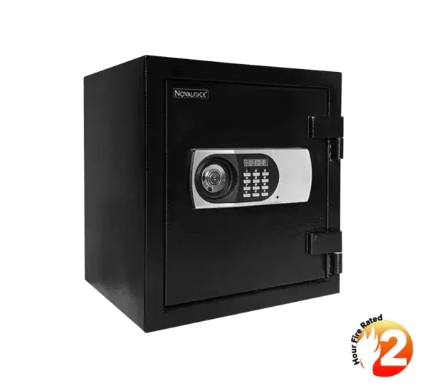 Novalock NFM 400-2 fireproof safe with high-security mechanism.