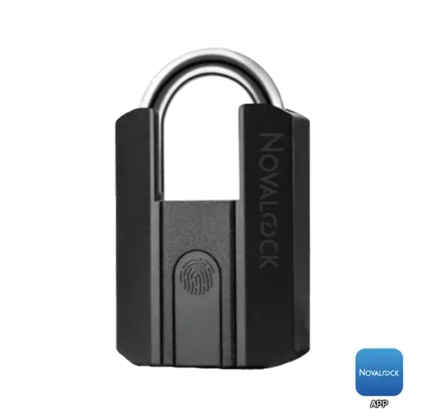 NPL 965-S Novalock NPL 965-S smart padlock with fingerprint and key access, designed for condo grill gate & commercial use.