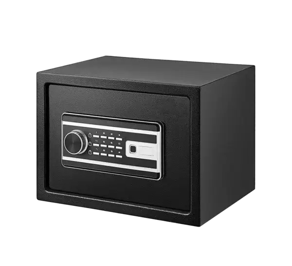NSF V250 Novalock NSF V250 digital safe with password and fingerprint access.