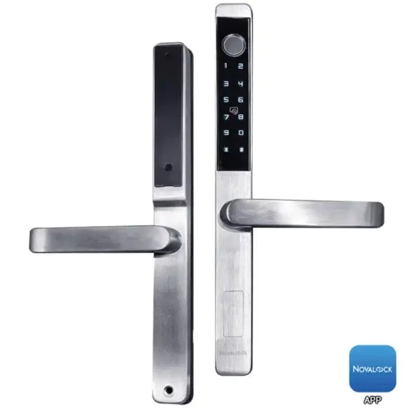 NDM AL-930 SS NDM AL-930 Stainless Steel Aluminium Door Smart Lock with 6 Unlock Methods