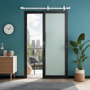 Novalock Sliding Door Smart Lock with fingerprint, PIN, and key access