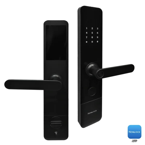 NDM 9206A Smart Lock for wooden door with fingerprint and PIN access